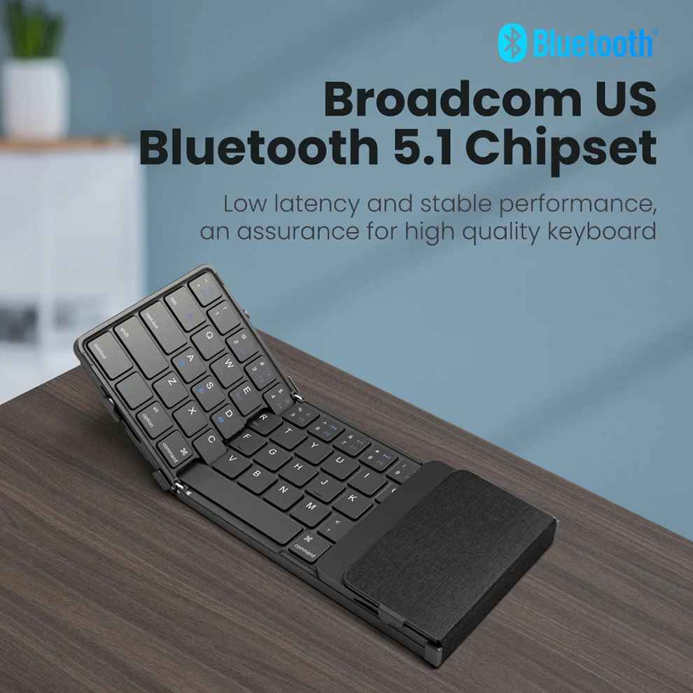 Katlanabilir Bluetooth Klavye - Çoklu Cihaz Bağlantısı